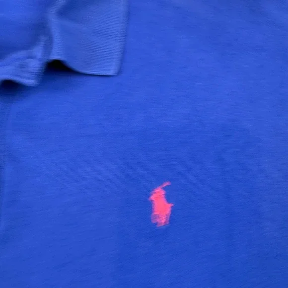 Polo Ralph Lauren Mens Polo Shirt‎ XXL Blue Classic Fit Short Sleeve Casual - Picture 5 of 7